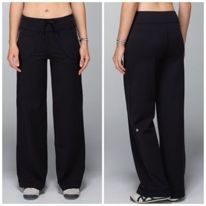 LULULEMON l Black Stripe Still Pant *Rare*